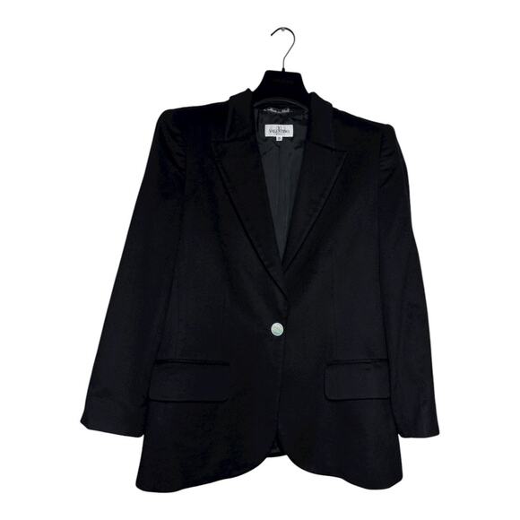 Valentino Miss V Vintage Black Cashmere Blazer 48 IT 14 US - Picture 3 of 11